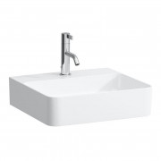 Раковина для ванної Laufen Val 45х42 см з 1 отвором без переливу кераміка білий з покриттям LCC H8152814001111