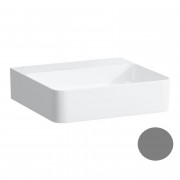 Раковина для ванної Laufen Val 45х42 см без отворів без переливу кераміка графіт матовий H8152817581121