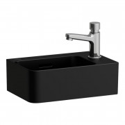 Міні-раковина для ванної Laufen Val 34х22 см з одним отвором праворуч кераміка чорний матовий H8152807161061