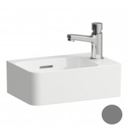 Мини-раковина для ванной Laufen Val 34х22 см с 1 отверстием справа керамика графит матовый H8152807581061