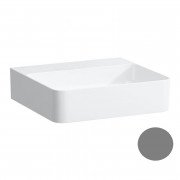 Раковина для ванної Laufen Val 45х42 см без отворів без переливу кераміка графіт матовий H8152817581121