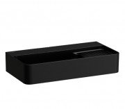 Раковина для ванної Laufen Val 60х31 см без отворів з полицею праворуч кераміка чорний матовий H8152857161091