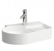 Раковина для ванної Laufen Val 53х40 см з 1 отвором без переливу полиця праворуч кераміка білий матовий H8152887571561