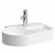 Раковина для ванной Laufen Val 53х40 см с 1 отверстием без перелива полка справа керамика белый матовый H8152887571111