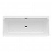 Ванна Laufen Linden 180х80 см пристінна штучний камінь Marbond білий H2209470000001