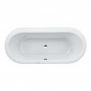 Ванна акрилова Laufen Solutions 180х80 см вбудована овальна білий H2245110000001