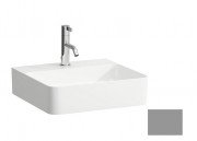 Раковина для ванної Laufen Val 45х42 см з 1 отвором без переливу шліфована кераміка графіт матовий H8162807581111