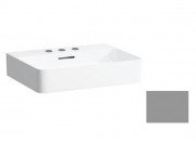 Раковина для ванної Laufen Val 55х42 см з 3 отворами шліфована кераміка графіт матовий H8162827581081