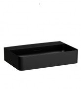 Раковина для ванної Laufen Val 60х42 см без отворів шліфована кераміка чорний матовий H8162837161091