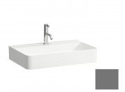 Раковина для ванної Laufen Val 65х42 см з 1 отвором без переливу шліфована кераміка графіт матовий H8162847581111