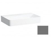 Раковина для ванної Laufen Val 65х42 см без отворів без переливу шліфована кераміка графіт матовий H8162847581121