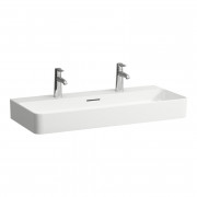 Раковина для ванної Laufen Val 95х42 см з 2 отворами шліфована кераміка білий матовий H8162877571071