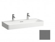 Раковина для ванної Laufen Val 95х42 см з 2 отворами шліфована кераміка графіт матовий H8162877581071