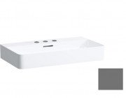 Раковина для ванної Laufen Val 75х42 см з 3 отворами шліфована кераміка графіт матовий H8162857581081