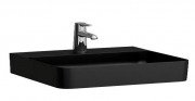 Раковина для ванної Laufen Val 95х42 см з 1 отвором без переливу шліфована кераміка чорний матовий H8162877161111