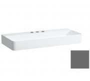 Раковина для ванної Laufen Val 95х42 см з 3 отворами без переливу шліфована кераміка графіт матовий H8162877581581