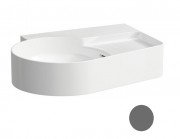 Раковина для ванної Laufen Val 53х40 см без отворів шліфована кераміка графіт матовий H8162887581091