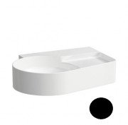 Раковина для ванної Laufen Val 53х40 см без отворів без переливу шліфована кераміка чорний матовий H8162887161121