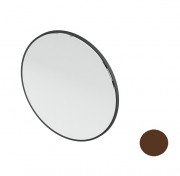 Дзеркало у ванній кімнаті Artceram Look Ø80 см з LED-підсвіткою коричневий матовий ACS016 56