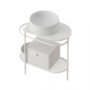 Консоль під раковину Artceram Flair 3.0 метал білий матовий ACA067 05