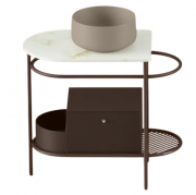 Консоль под раковину Artceram Flair 3.0 металл мокко матовый ACA067 56