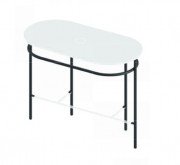 Консоль під раковину Artceram Flair 4.0 метал чорний матовий ACA068 17