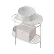 Консоль под раковину Artceram Flair 3.0 металл белый матовый ACA067 05