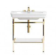 Консоль под раковину ArtCeram Civitas на 68 см с полкой золото CIA003 73