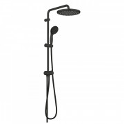 Душова стійка Grohe QuickFix Vitalio Start System 250 з верхнім та ручним душем чорний матовий 266802430