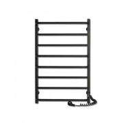 Електрична сушка для рушників Laris Зебра Комфорт ЧФЧ8 500х800 Е (підключення праворуч) R3 чорний 73207643