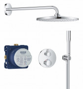 Душева система прихованого монтажу Grohe QuickFix Precision з Vitalio Rain Mono 310 хром 34880000