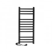 Електрична сушка для рушників Laris Зебра Імідж ЧКЧ12 350х900 Е (підключення зліва) R3 чорний 73207654