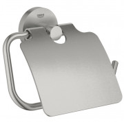 Тримач для туалетного паперу Grohe QuickFix Start із кришкою метал суперсталь 41179DC0