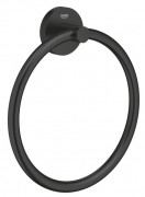 Тримач-кільце для рушників Grohe QuickFix Start метал чорний матовий 411742430