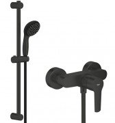 Змішувач для душу Grohe QuickFix Start із душовим гарнітуром чорний матовий UA30330801