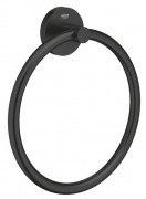 Держатель-кольцо для полотенец Grohe QuickFix Start металл черный матовый 411742430