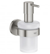 Диспенсер для жидкого мыла Grohe Start с держателем суперсталь 41195DC0