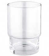 Запасной стакан для зубных щеток Grohe QuickFix Start без держателя прозрачное стекло 41184000