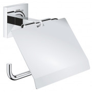 Тримач для туалетного паперу Grohe QuickFix Start Cube з кришкою метал хром 41102000