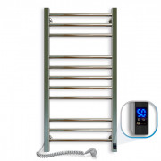 Электрический полотенцесушитель NAVIN Класcик Квадро 500х1000 Sensor (подключение слева) таймер хром 10-016153-5010