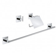 Набор аксессуаров для ванной комнаты Grohe QuickFix Start Cube 3 в 1 хром 41124000