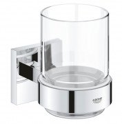 Стакан для зубных щеток Grohe QuickFix Start Cube с держателем хром 41097000