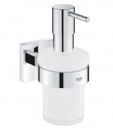 Диспенсер для жидкого мыла Grohe Start Cube с держателем хром 41098000