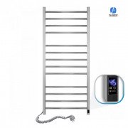 Электрический полотенцесушитель NAVIN Класcик Квадро 500х1200 Sensor (подключение слева) таймер хром 10-016153-5012