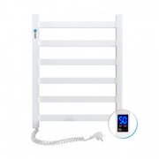 Електрична сушка для рушників NAVIN Авангард 480х600 Sensor (підключення зліва) таймер білий 12-028153-4860