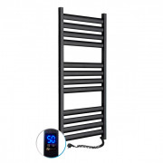 Электрический полотенцесушитель NAVIN Ellipse 500х1200 Sensor (подключение справа) таймер черный муар 12-245053-5012