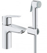 Змішувач для раковини Grohe QuickFix Start з гігієнічним душем хром 23123003