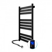 Электрический полотенцесушитель NAVIN Largo 500х1000 Sensor (подключение слева) таймер черный муар 12-244153-5010