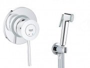 Гигиенический душ со смесителем скрытого монтажа Grohe QuickFix BauClassic с Vitalio trigger spray хром UA202606QF