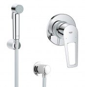 Гигиенический душ со смесителем скрытого монтажа Grohe QuickFix BauLoop New с Vitalio trigger spray хром UA202416QF